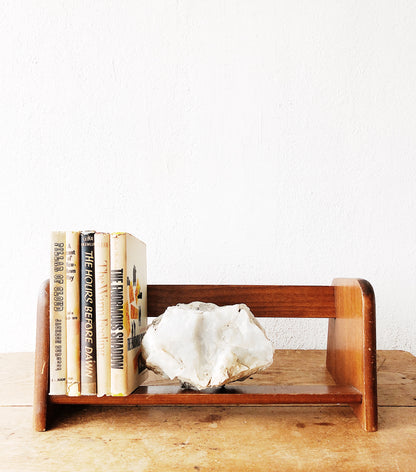 Vintage Wood Book Rack