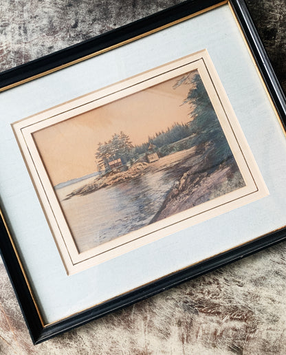 Vintage Hand Tint Litho