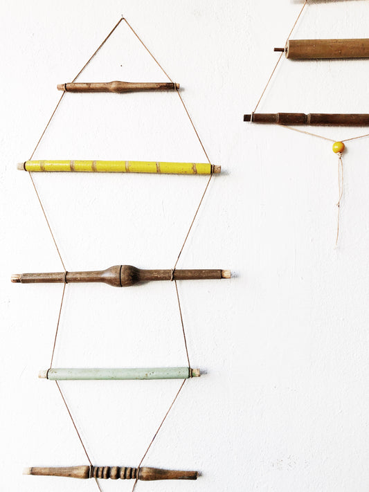 OOAK Handmade Spindle Wall Hanging
