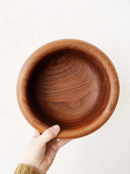 Mid Century Teak Bun Bowl