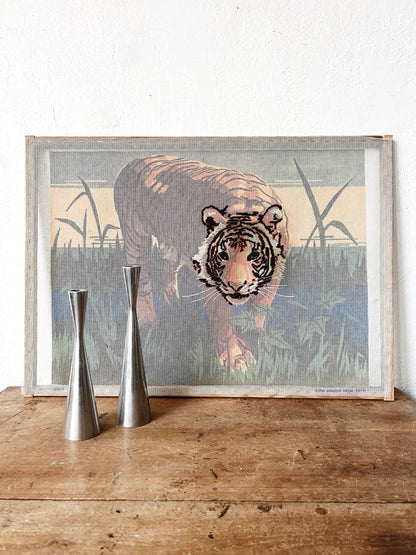 Vintage Tiger Needlepoint