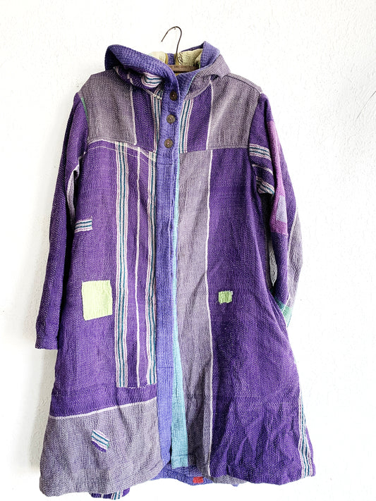 Maiwa Kantha Quilt Hooded Coat