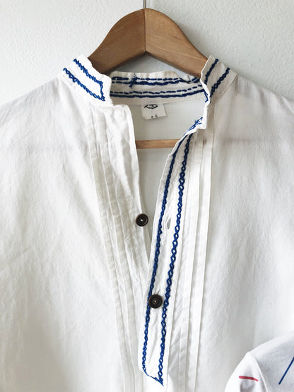 Vintage Cotton Embroidered Blouse