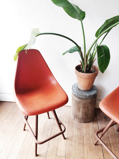 Vintage Mid Century Short Bucket Stools