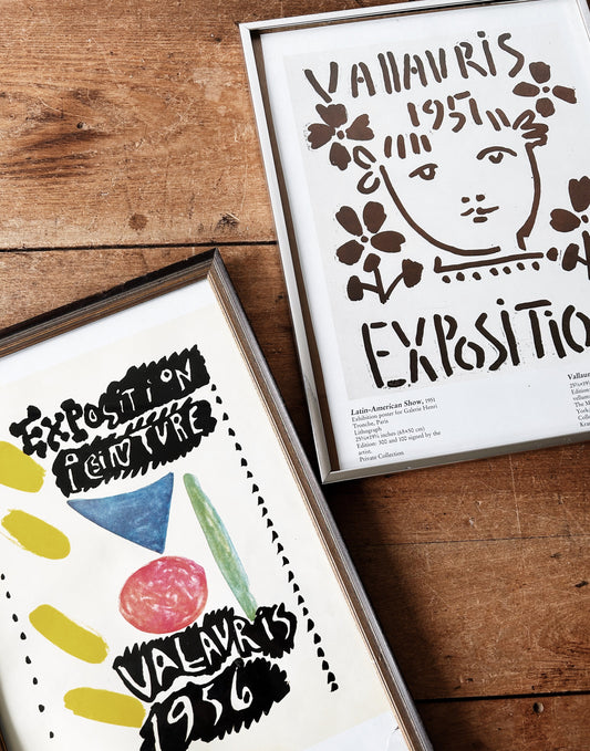 Vintage Framed Picasso Exposition Print