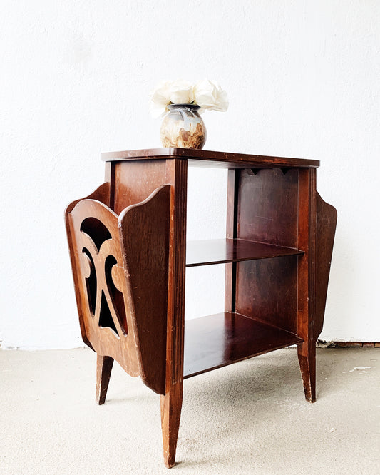 Vintage Wood Side Table