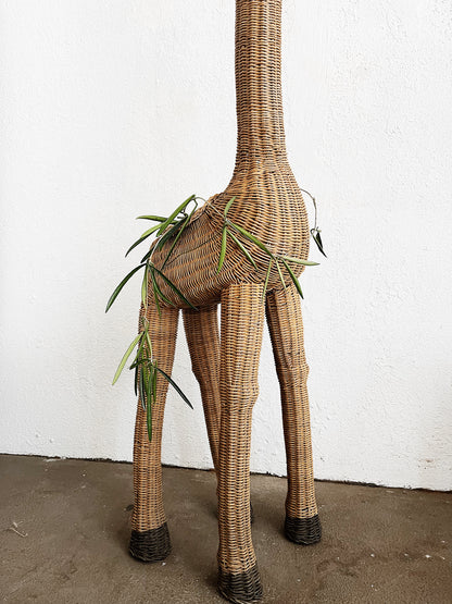 RESERVED Vintage Giraffe Floor Planter