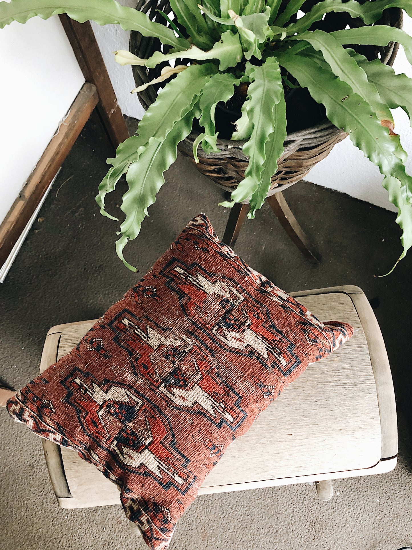 Antique Kilim Neck Pillow