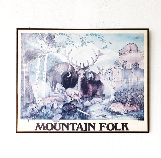 Vintage Mountain Folk Artwork