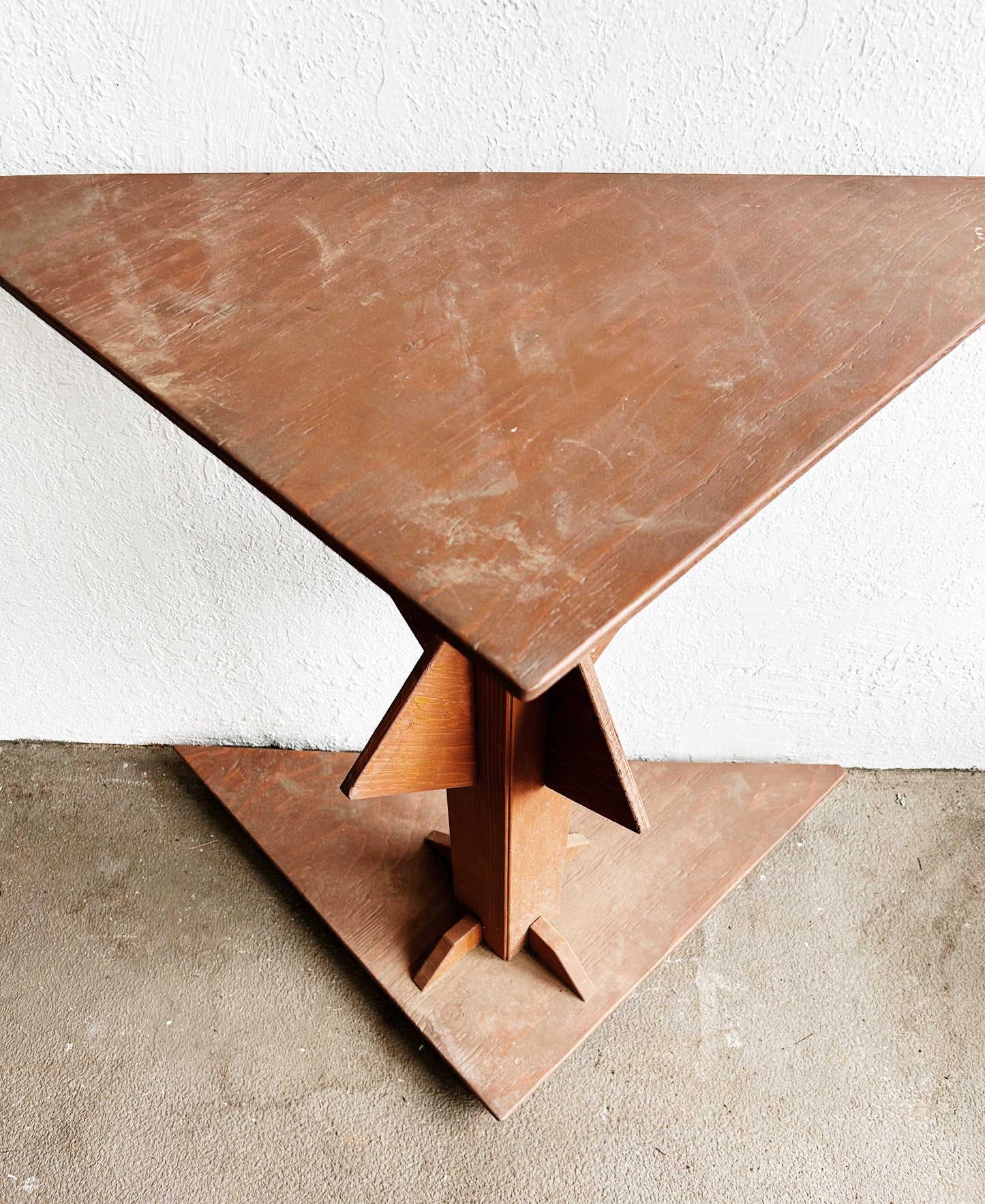 Handmade Vintage Folk Art Table