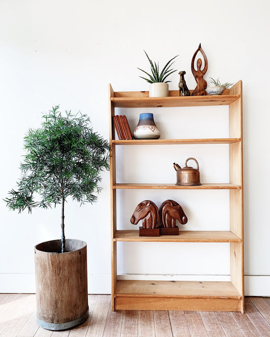 Vintage Unfinished Solid Wood Shelf