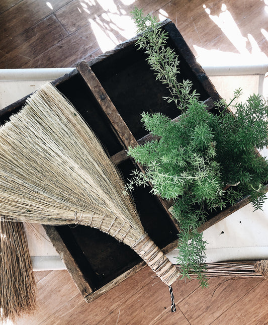 Primitive Divided Wood Caddy