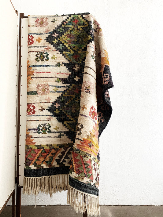 Large Woven Cotton Rug