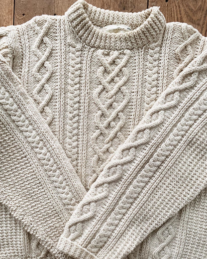 Vintage Wool Cable Knit / Fisherman’s Sweater