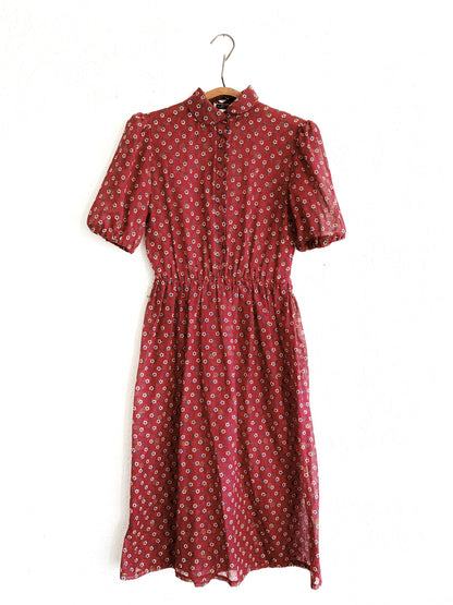 Vintage Sheer Floral Dress