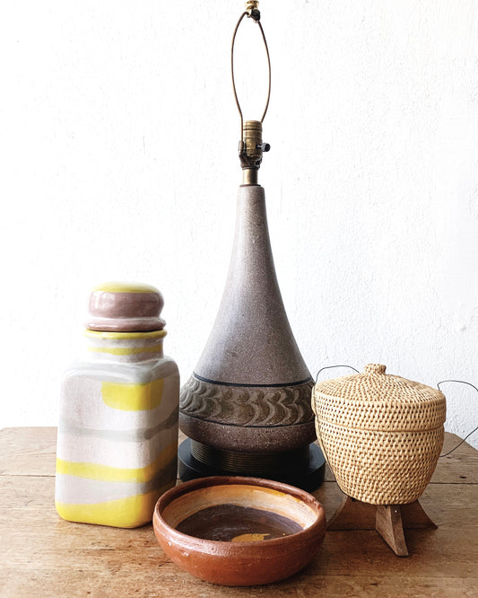 Handmade Lidded Pottery Portugal