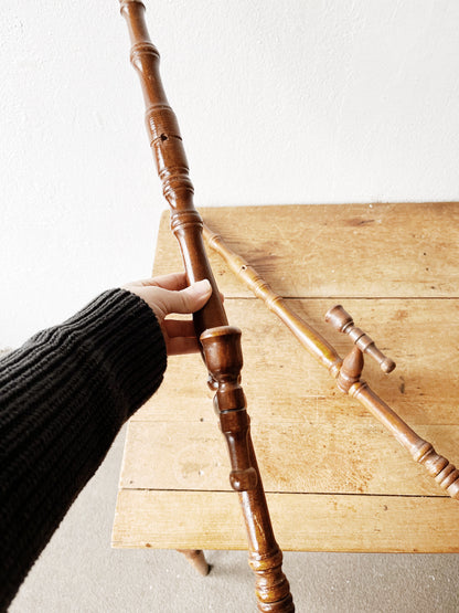 Wood Candlestick Sconce