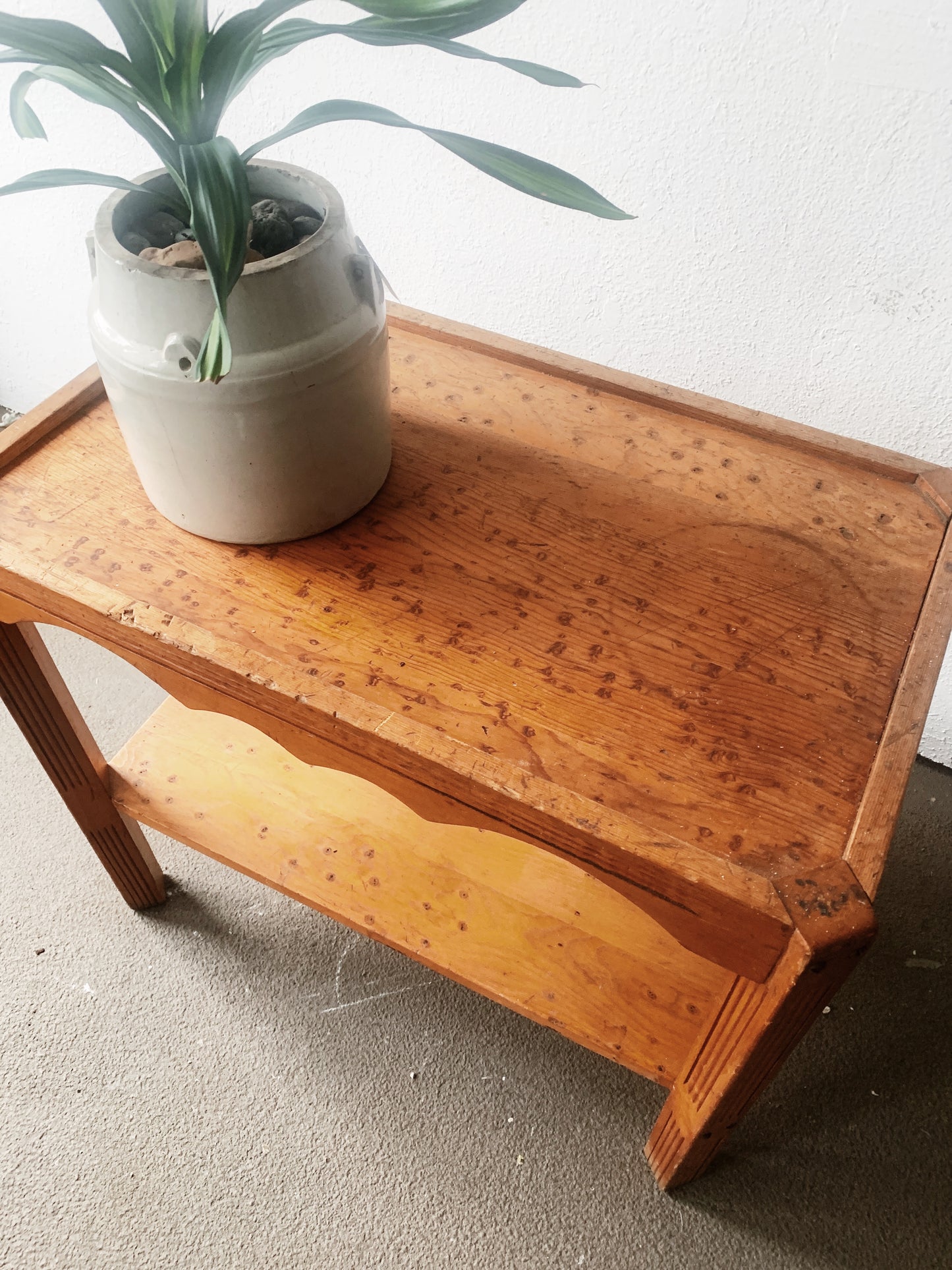 Vintage Wood Side Table