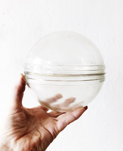 Antique Japanese Glass Float with Stand