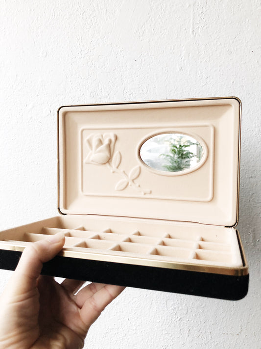 Vintage Velvet Jewelry Box