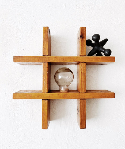 Chunky Handmade Grid Shelf