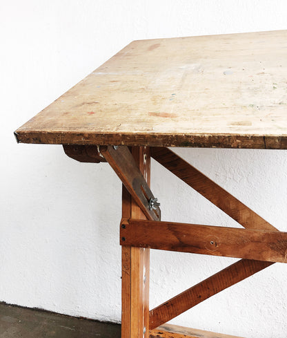 Vintage Handmade Drafting Table