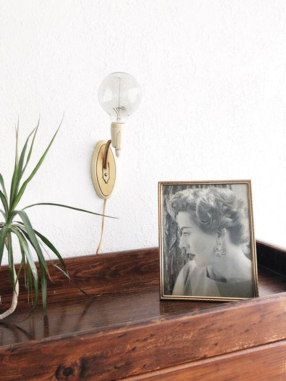 Mid Century Bakelite Deco Sconce