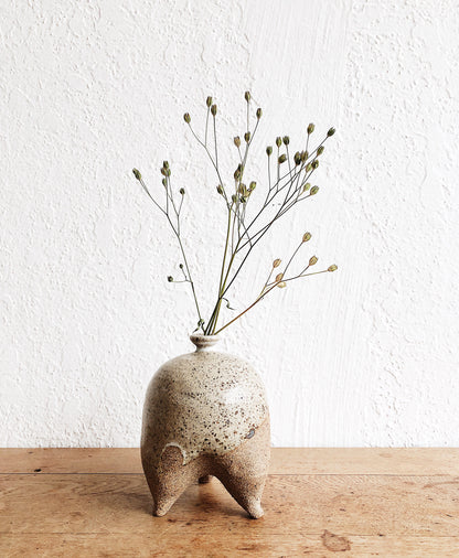 Vintage Handmade Footed Weed Pot