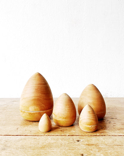 Handmade Maple Nesting Sculptures