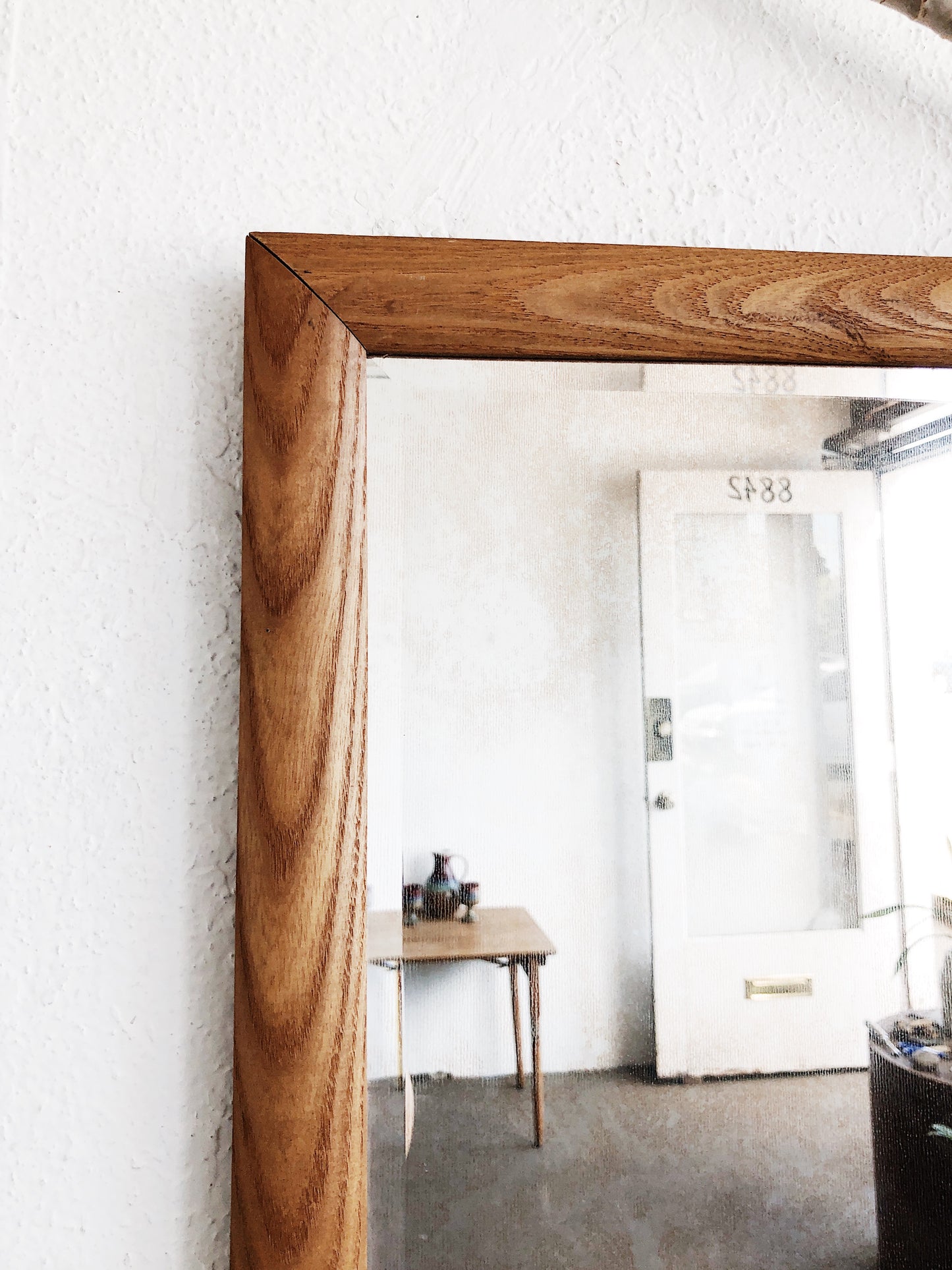 Vintage Simple Wood Framed Mirror