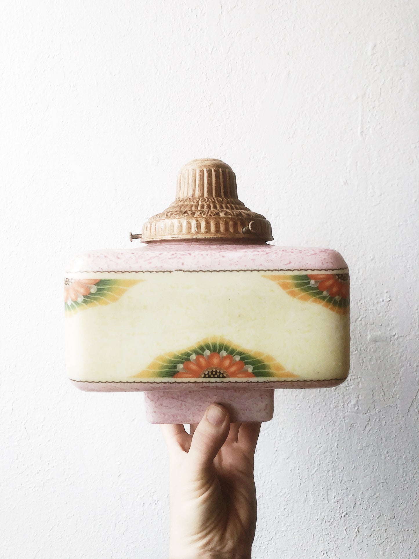 RESERVED GERI Antique Handpainted Ceiling Lamp