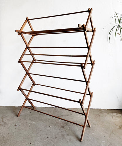 Large Antique Collapsible Drying Rack