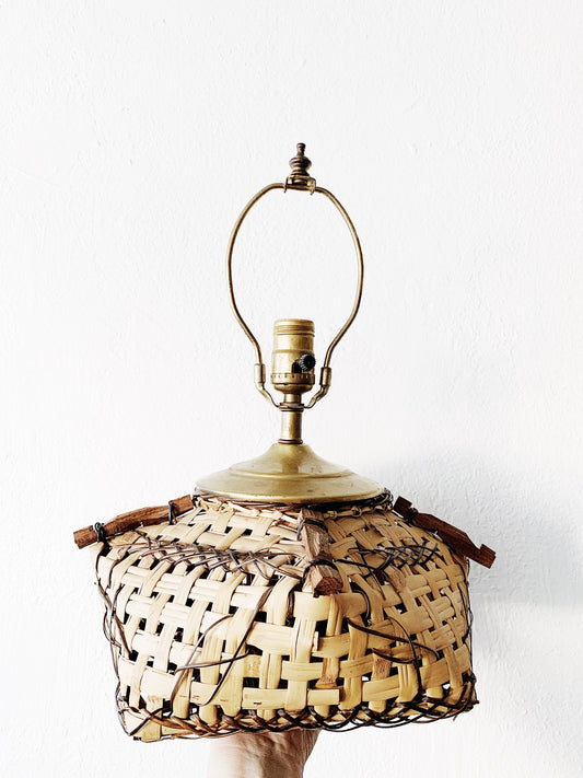 Vintage Basket Lamp