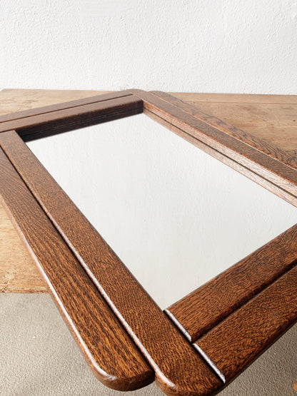 Vintage Tiger Oak Mirror