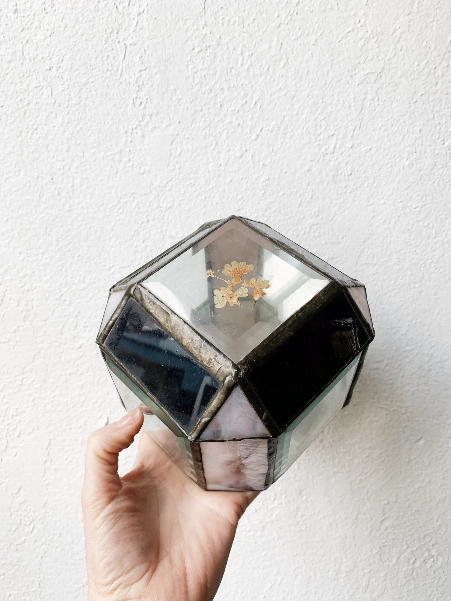 Vintage Stained / Leaded Glass Box