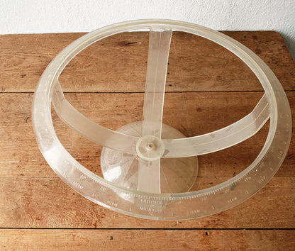 National Geographic Globe in Spinning Lucite Base c1961