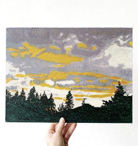 Vintage Oil Landscape Painting
