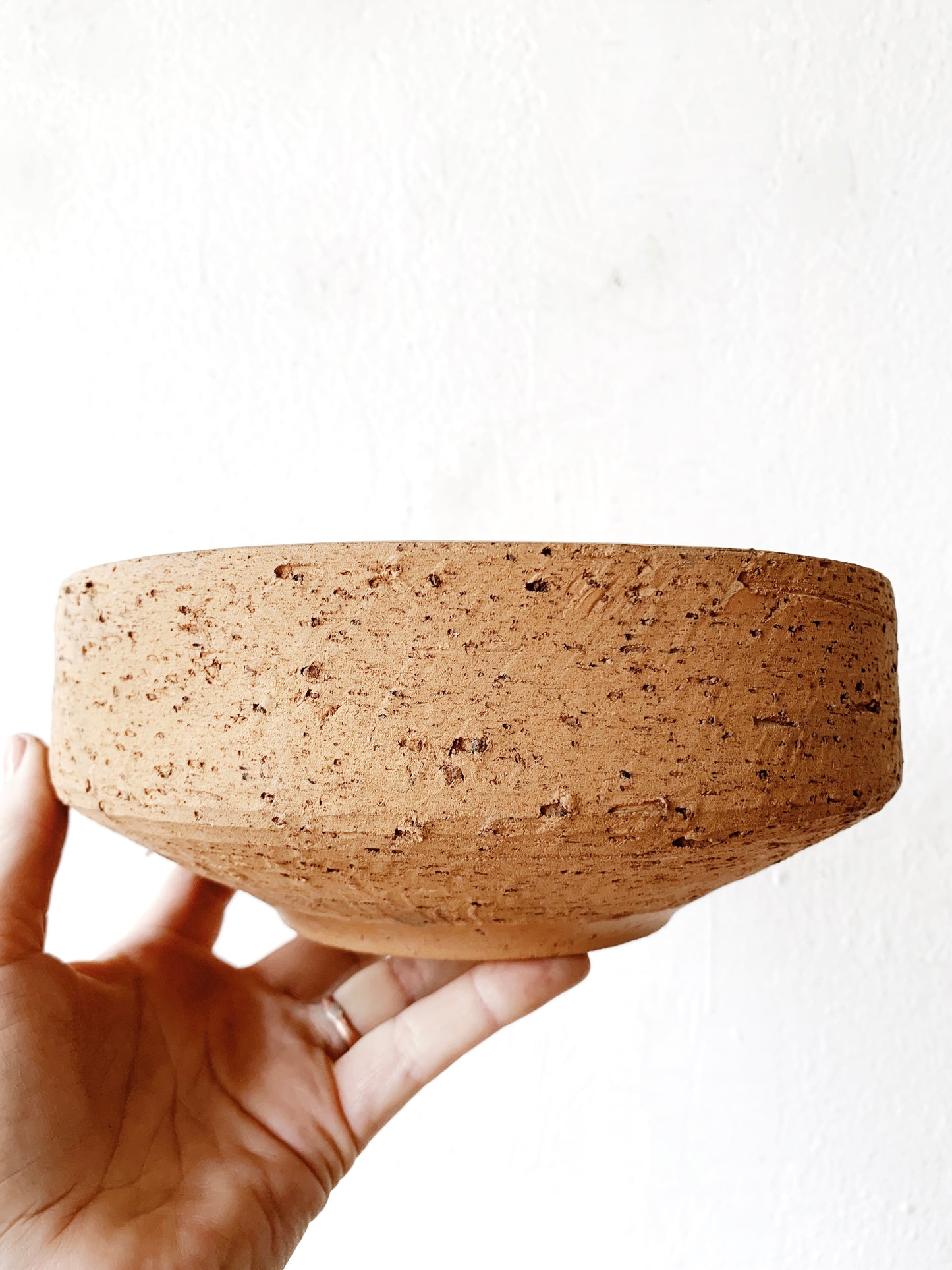 Vintage Shallow Terra Cotta Pot