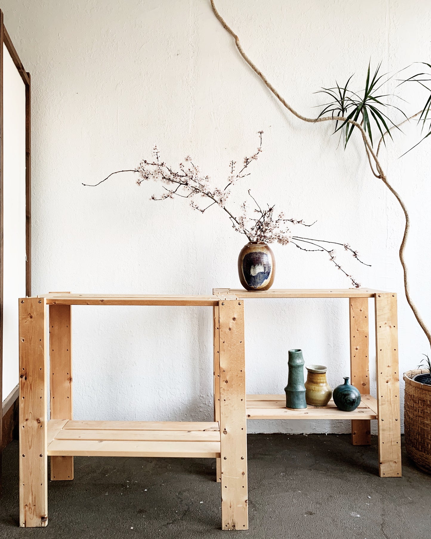 Natural Wood Utility Shelf