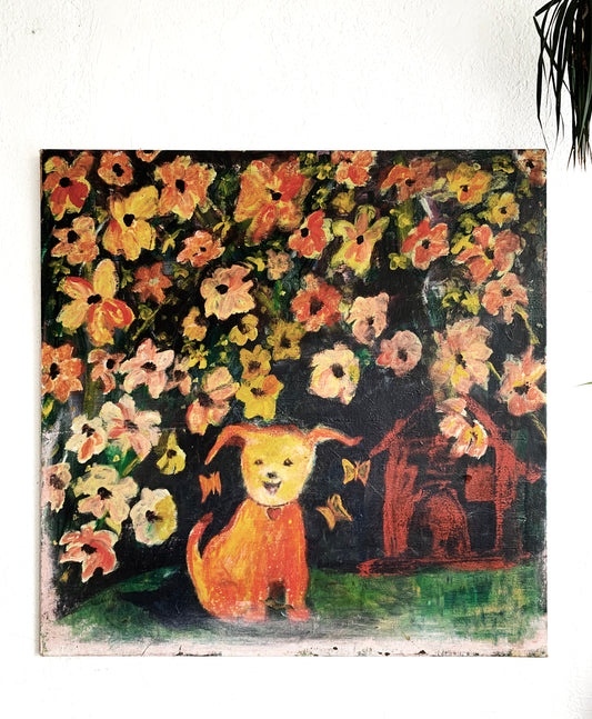 Large Original Vintage Painting
