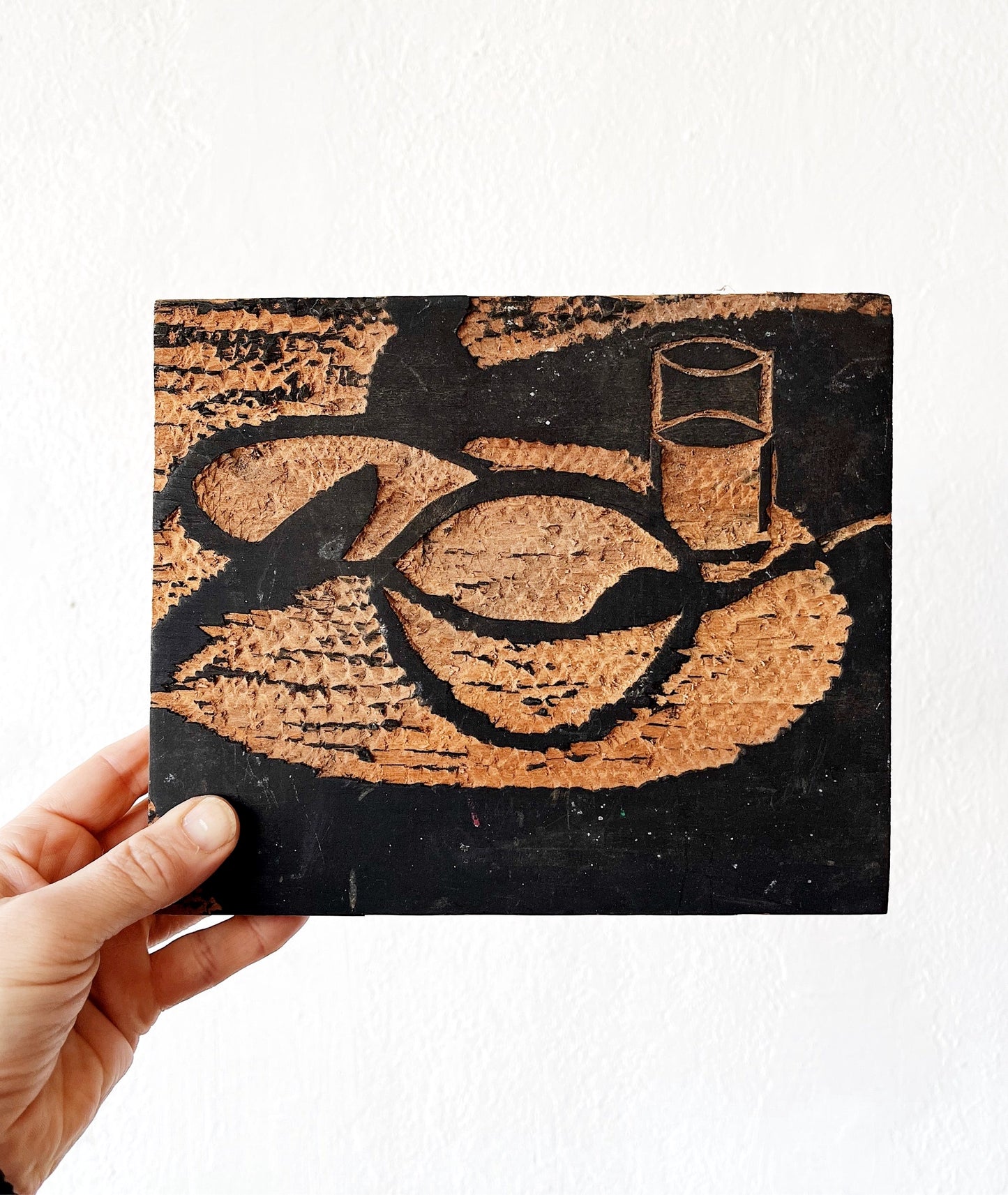 Still Life Printing Block Art Piece