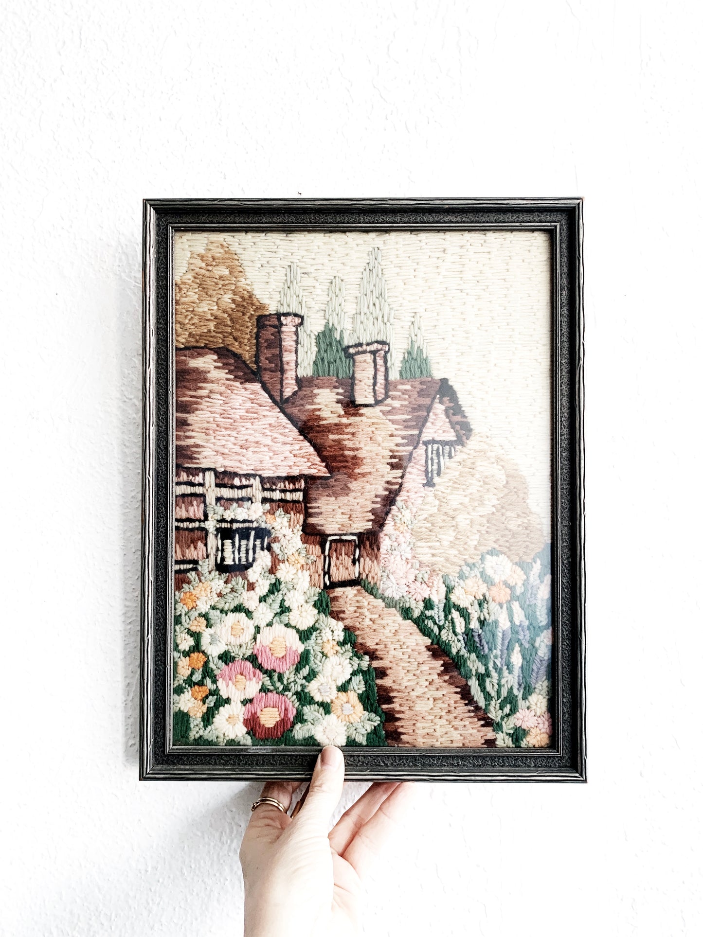 Vintage Framed Needlepoint