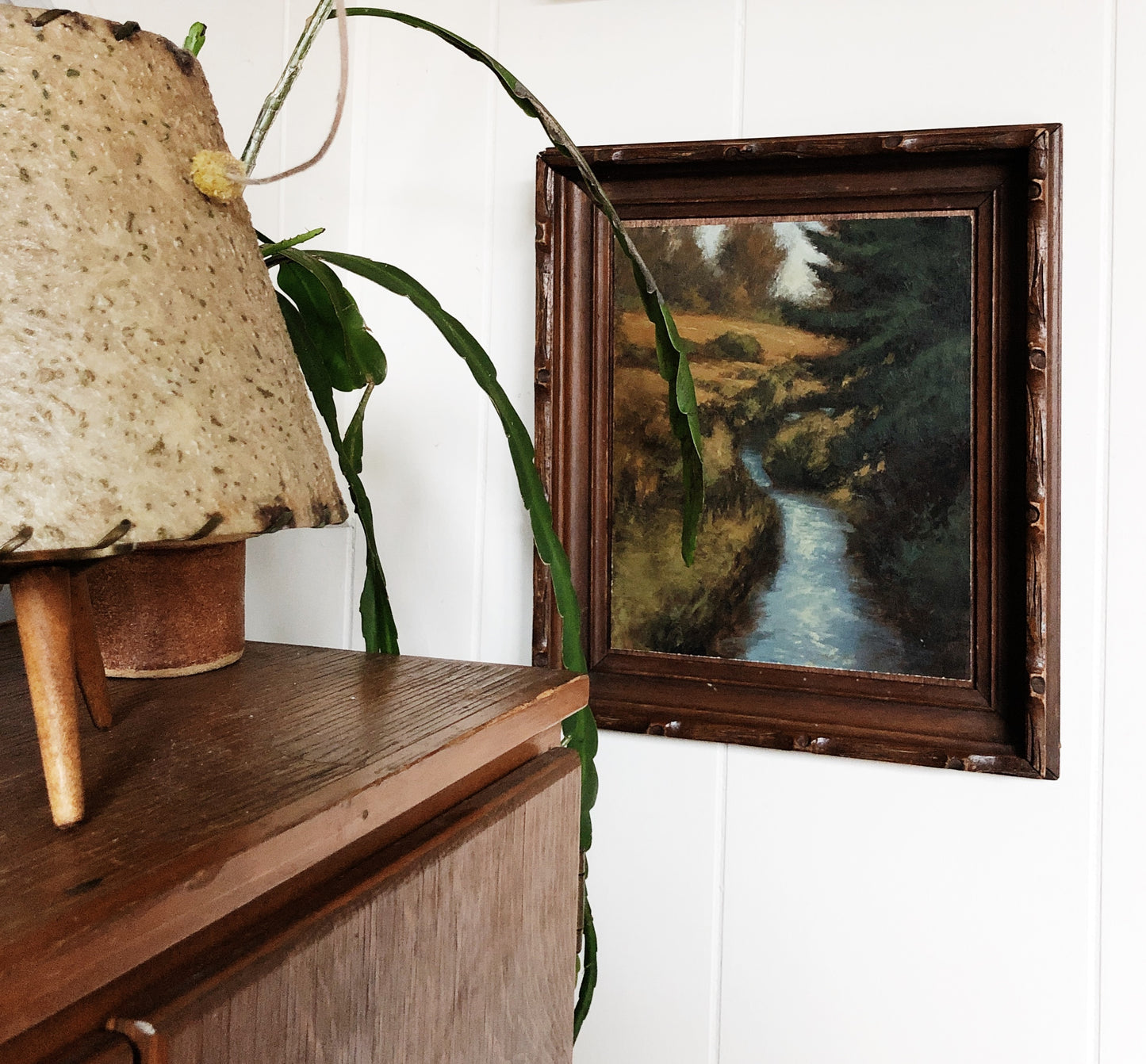 Vintage Oil On Board Landscape
