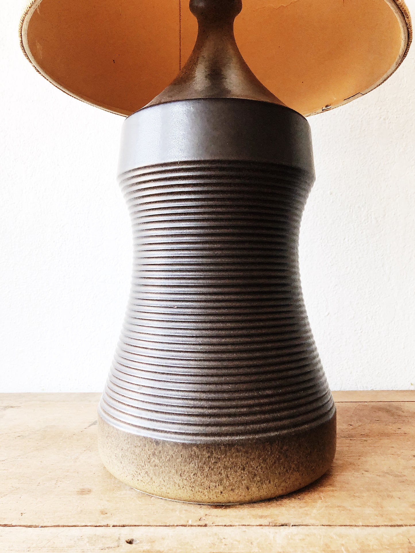 Large Vintage Stoneware Lamp