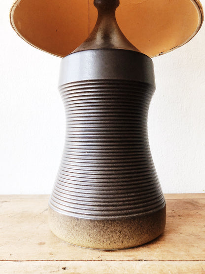 Large Vintage Stoneware Lamp