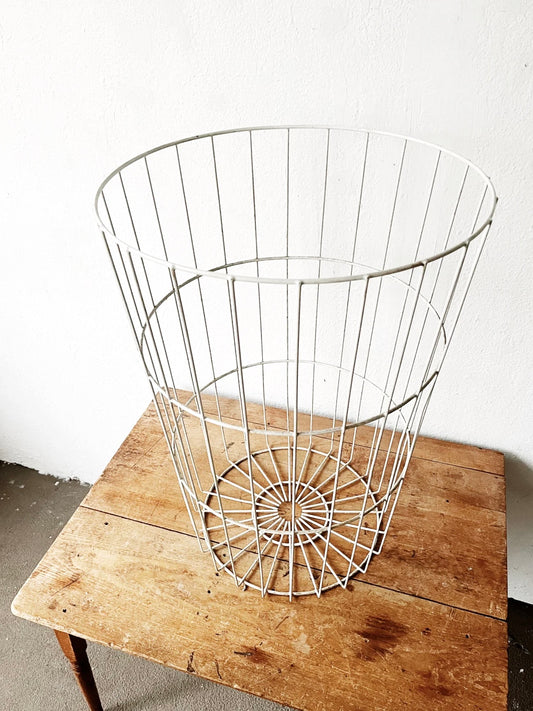 Vintage Industrial Wire Bin