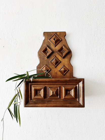 Large Vintage Wood Planter Box