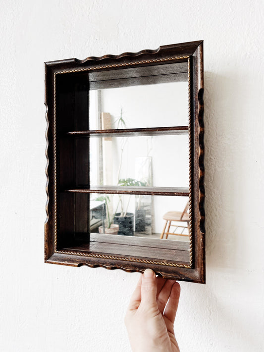 Vintage Mirrored Shelf