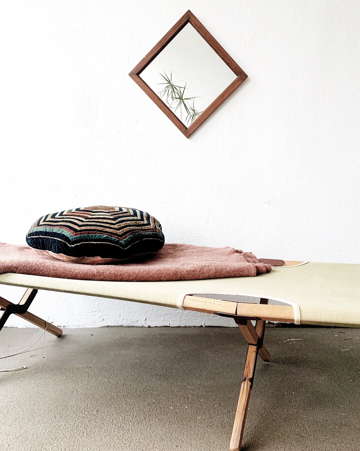 Vintage Canvas Camp Cot