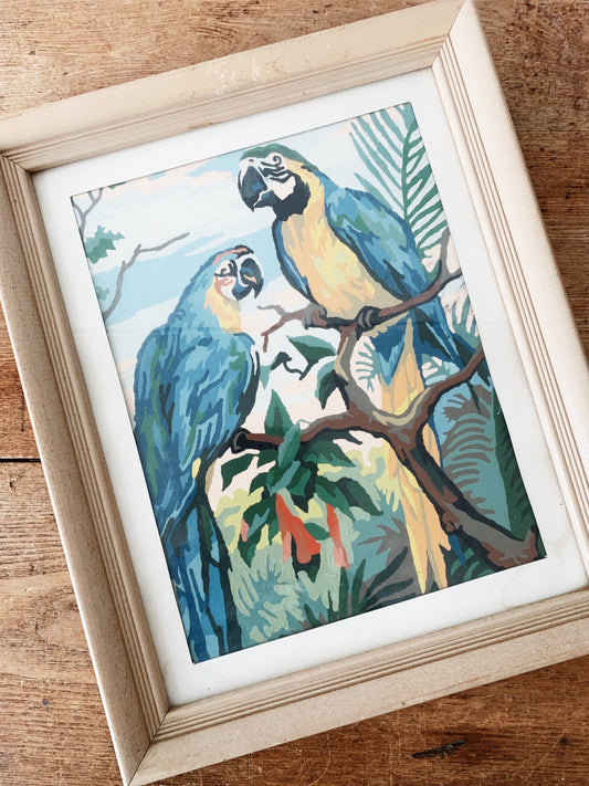 Vintage Framed Paint by Number